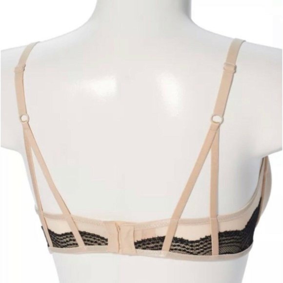 Maidenform Size 32A Wonderbra Latte Love The Lift Demi Push-Up Bra  #DM9900 - Picture 2 of 7
